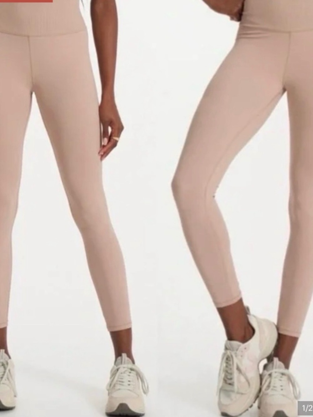Vuori Ribbed Studio Leggings Coconut M